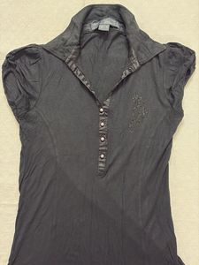 Maurices Black Embellished Top