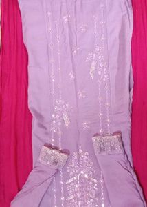 Embroidered Kurta pants set