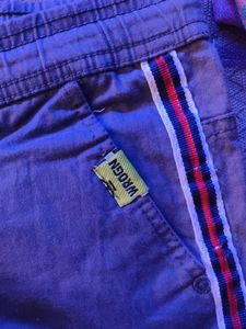 Wrogn Widgeon Blue Striped Joggers