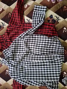 Combo- White And Red Striped Shirts