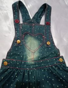 Denim Dungree Skirt - 4-5 years