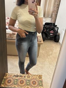High-Waisted Skinny Jeans
