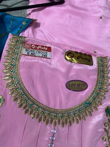 Beautiful Embroidery Pink Suit With Duppta