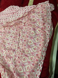 Elegant Pink Printed Kurta Set
