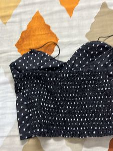 Black Polka Dot Top