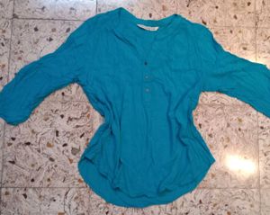 Teal Long Sleeve Button Down
