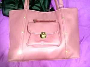 Pink Tote Bag