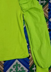 Neon Green Long Sleeve Top