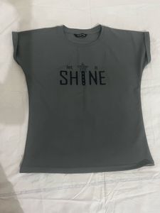 Gray 'Let It Shine' Tee