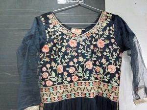 Embroidered Black Anarkali
