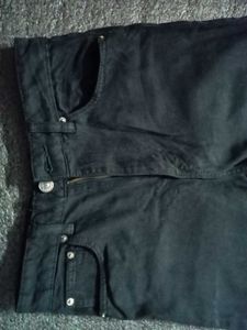 Wide Leg Black Jeans