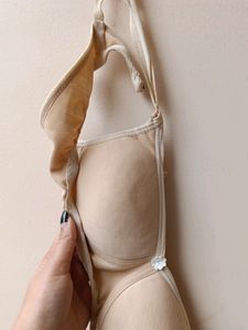 Combo Of Panty &amp; Used Nude Colour Padded Bra