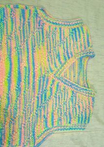 Colorful Knit Vest