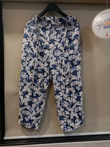&#34;M&amp;S&#34; Blue - White Floral Pajama Pants👖