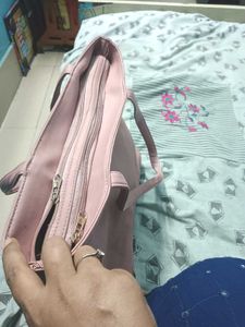 Pink Colour Hand Bag