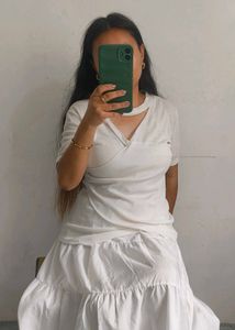 White Wrap Top