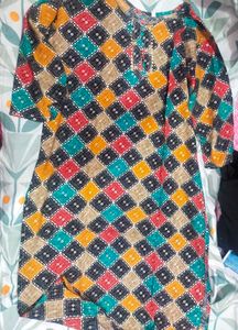 Colorful Print Dress