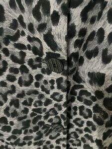 Woolen wear animal print jacket