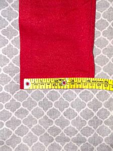 Red leggings