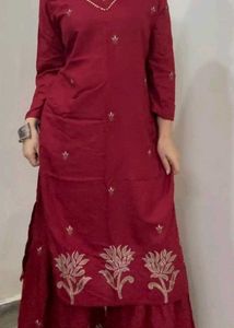 Kurta With Sharara And Dupatta