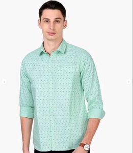 Mint Green Polka Dot Button-Down