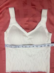 White Padded Tank Top