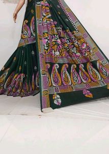 New kantha stitched saree with blouse piece
