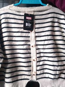 Stripped Sweater For Girls