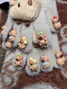 Sale Heart 💓 Jhumka Earrings with gloves