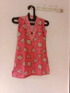 Pink Short Kurti
