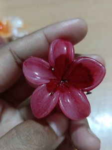 6 Flower Hair Claw Clips SET