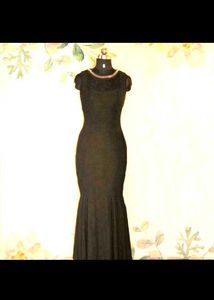 Black Sheath Dress With Lace