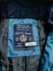 Teal Blue Quilted Puffer Jacket