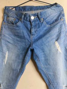 Ripped Denim Women Jeans