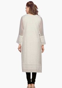 White Chikankari Kurta