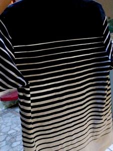 Striped Polo Shirt - Black &amp; White