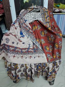 GentlyUsed Hand-Painted KalamkariSaree With Blouse