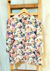 Floral Print Shrug Size-36-38