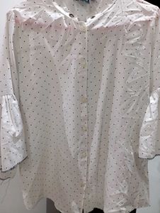 New Dotted White Top Branded Stuff