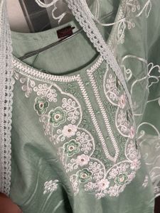 Light Green Embroidered Salwar Kameez