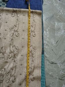 Beige Brown Curtains Set Of 3