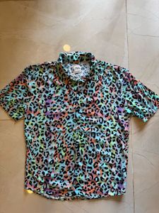 Zara colorful leopard printed Shirt Size S
