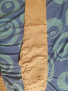 Beige Casual Pants