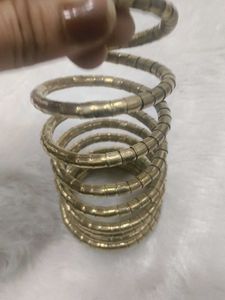 Gold Tone Bangle Set