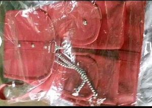 Red Backpack with Pockets