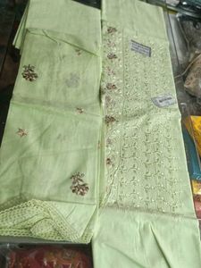 Elegant Light Green Embroidered Salwar Suit