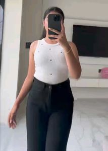 Black Flared Jeans