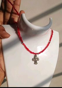 Red Cross Necklace