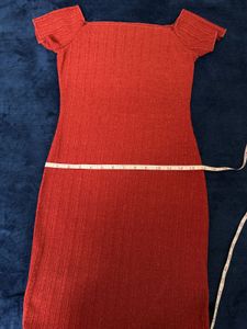 Shein Off Shoulder Lettuce Dress