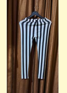 Combo Of 2 Printed Leggings A Blue N  Black  White
